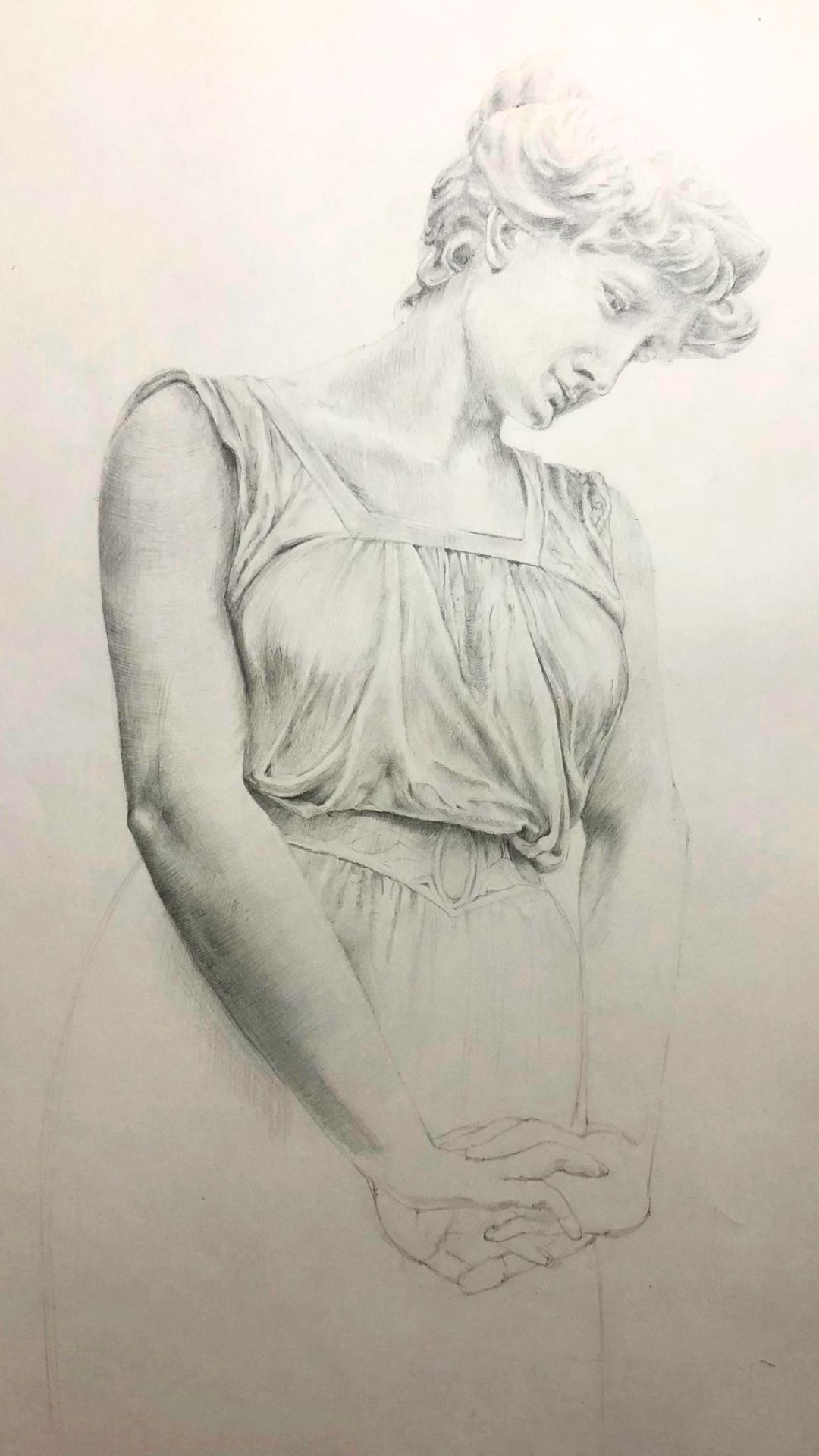 Disegno donna a matita